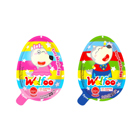 Trứng socola Wolfoo với đồ chơi ngẫu nhiên 20g 