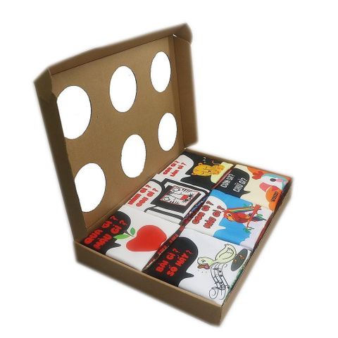  Hộp sách vải Song ngữ 6 cuốn Pipo 