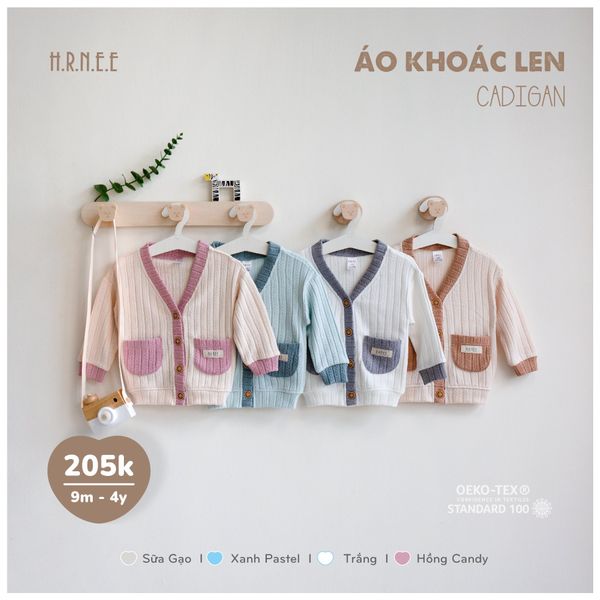  Áo khoác len cadigan Hrnee 