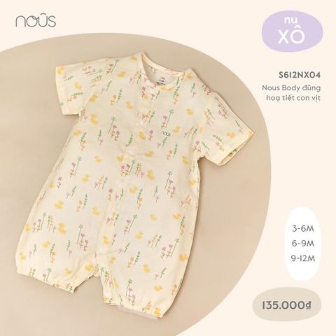  Bộ body đũng hoạ tiết Nous 