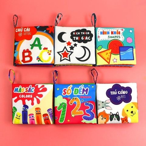  Hộp sách vải Song ngữ 6 cuốn Pipo 