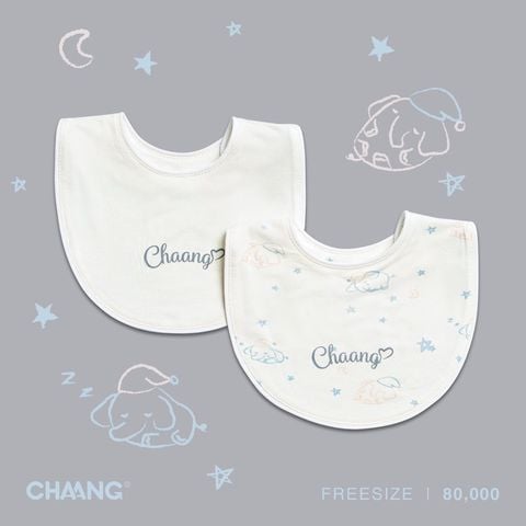  Set yếm tròn Chaang trắng 