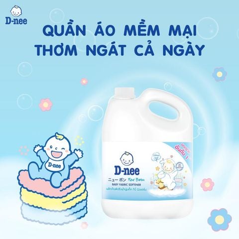  Nước giặt xả quần áo D-nee 3000ml 