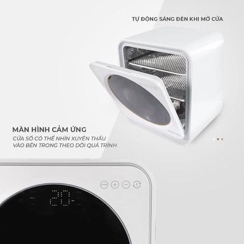  Máy tiệt trùng sấy khô tia UV-C và bảo quản bình sữa thông minh Moaz Bebe MB-025 