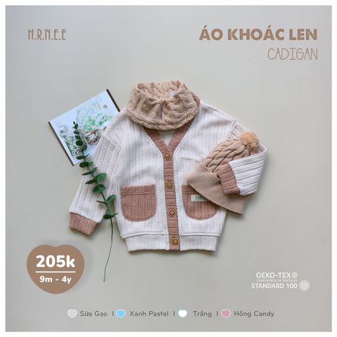  Áo khoác len cadigan Hrnee 