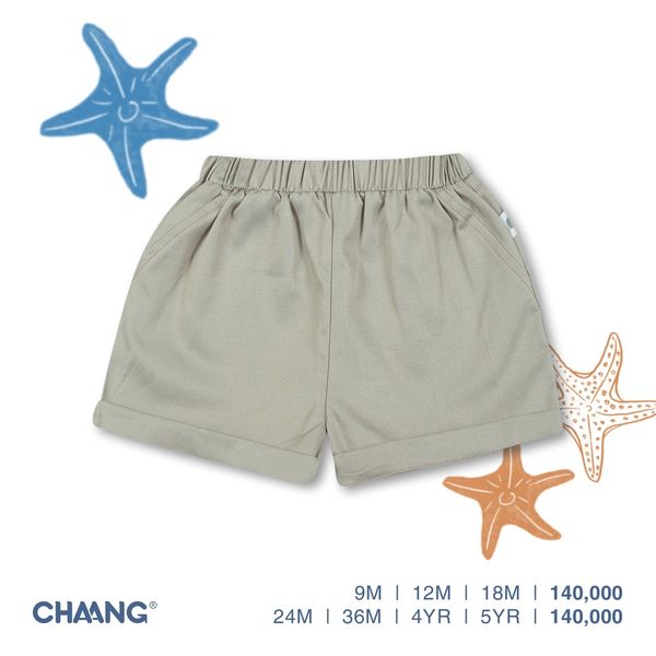  Quần short denim Sea ghi 5YR Chaang 22 