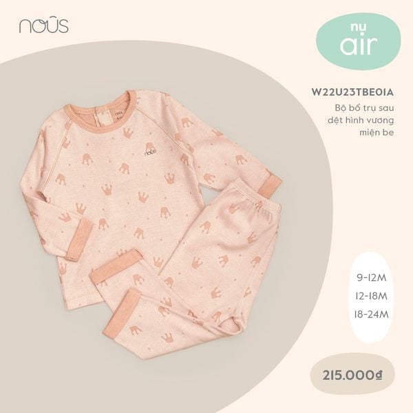  Bộ bổ trụ sau Nous dệt hình vương miện 