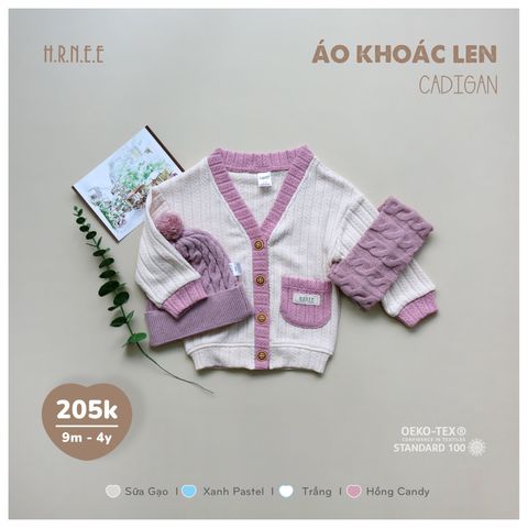  Áo khoác len cadigan Hrnee 