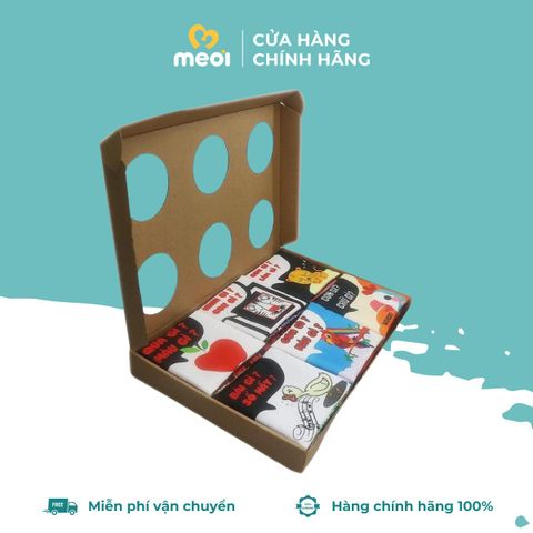  Hộp sách vải Song ngữ 6 cuốn Pipo 
