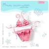 Bộ bơi Bikini Hrnee hồng pastel 22Hr04 18-24m