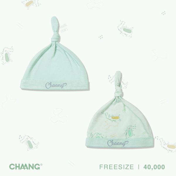  Mũ thóp màu trắng (set 2c) Chaang 