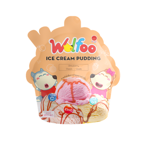  Kem Pudding Wolfoo vị trái cây 120g 