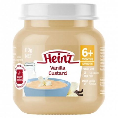  Dinh dưỡng đóng lọ Heinz Custard vani 110g 