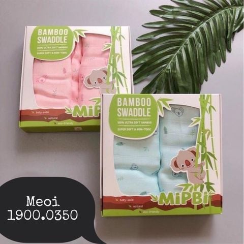 Khăn tắm sợi tre 3 lớp 90cm*90cm Mipbi