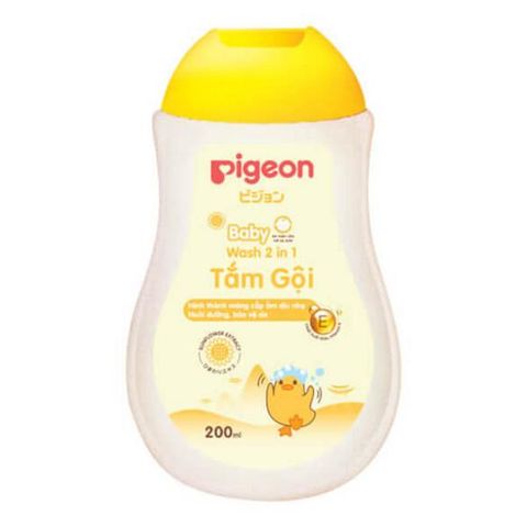  Sữa tắm gội chiết xuất hoa hướng dương 200ml Pigeon 