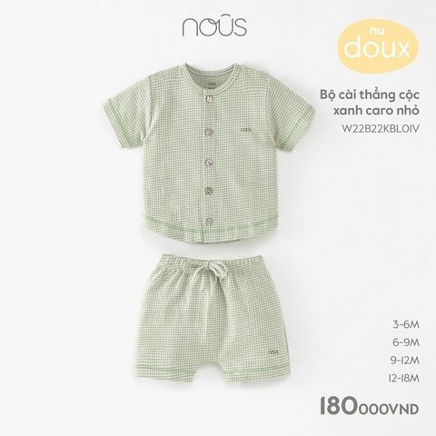  Bộ cài thẳng cộc kẻ  caro 3m-12m 