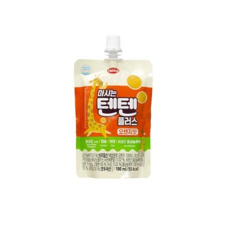  Nước ép hoa quả hồng sâm Hanmi Tenten vị cam 100ml 