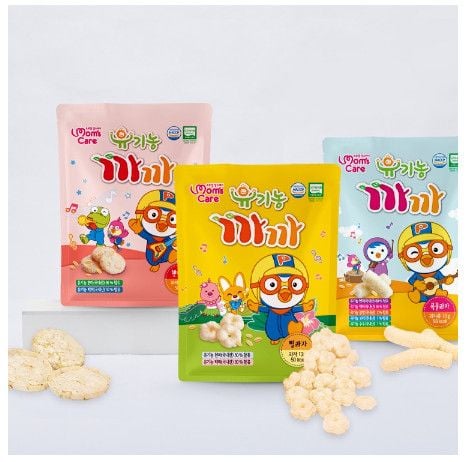Bánh gạo hữu cơ Pororo Mom's Care 13g hình sao