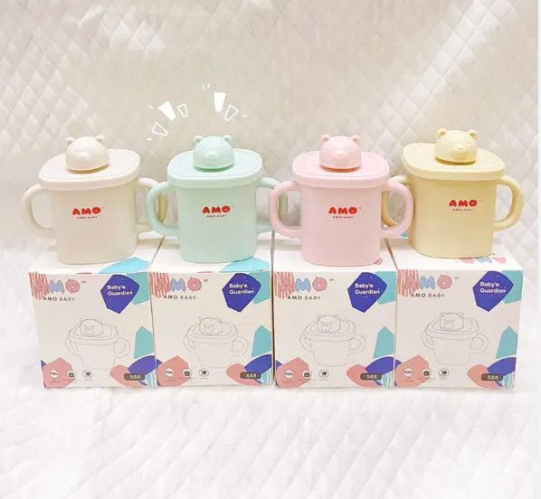  Cốc tập uống Amo AM588 màu be 