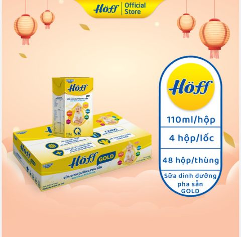 Sữa dinh dưỡng pha sẵn Hoff Gold 110ml (vỉ 4)