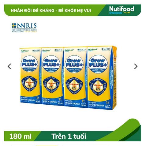 SBPS Growplus+ sữa non 180ml 1Y+