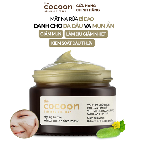 COCOON Mặt nạ bí đao giảm dầu và mụn 30ml