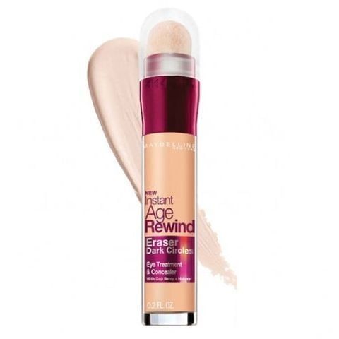 Bút Cushion Che Khuyết Điểm Maybelline Instant Age Rewind Eraser Dark Circles Treatment Concealer #120 - Light (6ml)