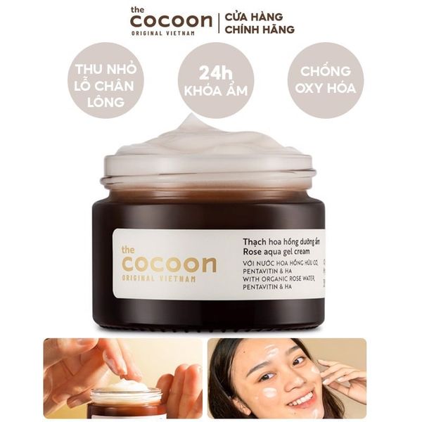 COCOON Thạch hoa hồng dưỡng ẩm 30ML