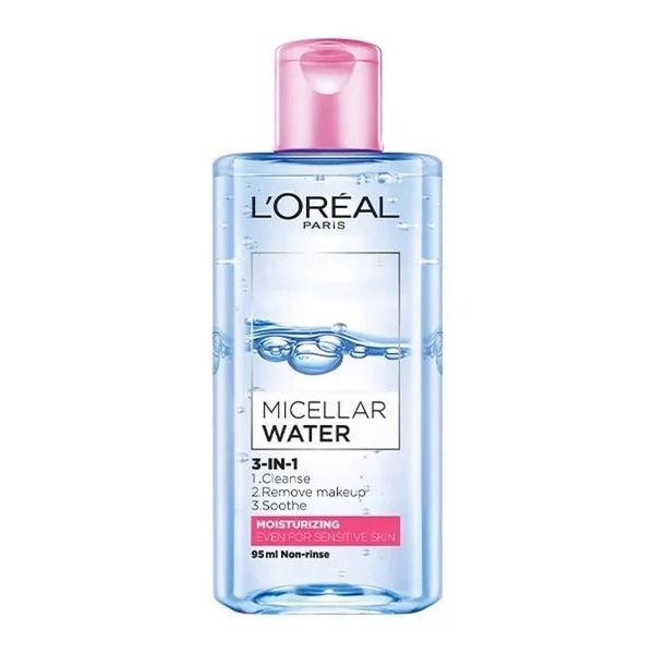 Nước Tẩy Trang Loreal Micellar Water Moisturizing 3 in 1 Dưỡng Ẩm Cho Da Thường Khô 95ml