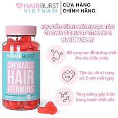 Kẹo Dẻo Kích Thích Mọc Tóc Hairburst Chewable Hair Vitamins 60 viên