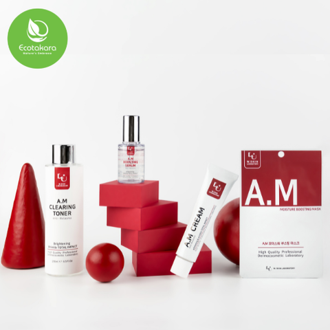 Nước cân bằng da/ Toner A.M W.Skin Hàn Quốc (250ml) cho nám sạm, da xỉn màu, giúp dưỡng trắng da {Có tem phụ nhập khẩu chính ngạch}