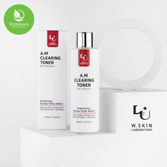 Nước cân bằng da/ Toner A.M W.Skin Hàn Quốc (250ml) cho nám sạm, da xỉn màu, giúp dưỡng trắng da {Có tem phụ nhập khẩu chính ngạch}