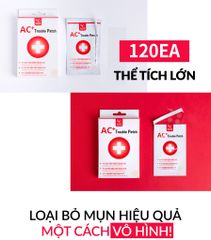 Miếng dán mụn W.Skin Laboratory giúp đẩy nhân mụn, làm dịu, mờ thâm mụn (120 miếng 10x10mm) {Có tem phụ nhập khẩu chính ngạch}