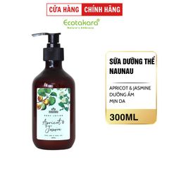Sữa dưỡng thể NauNau Body lotion Apricot & Jasmine 300ml thẩm thấu nhanh, hương hoa Lài & Hoa Mơ