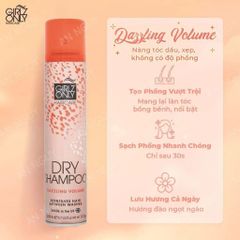 Dầu Gội Khô Girlz Only Dry Shampoo giúp tóc bồng bềnh, sạch thơm dễ chịu