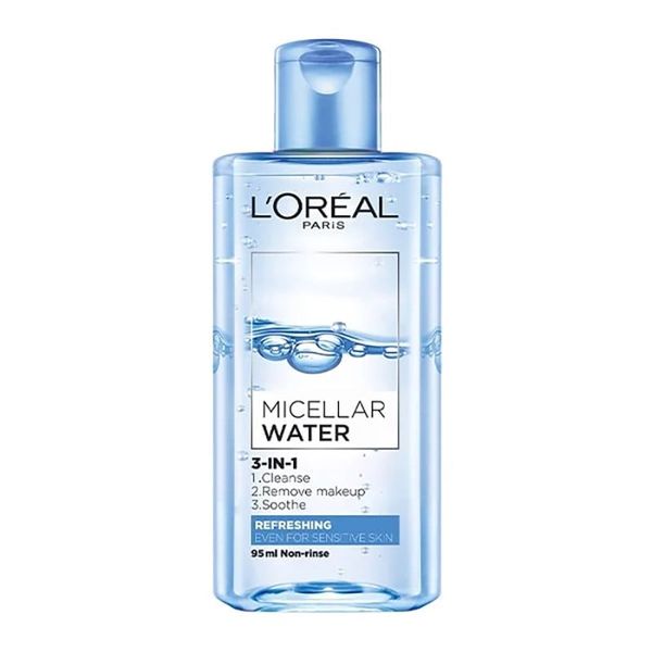 Nước Tẩy Trang Loreal Micellar Water Refreshing 3in1 Tươi Mát Cho Da Dầu Hỗn Hợp 95ml