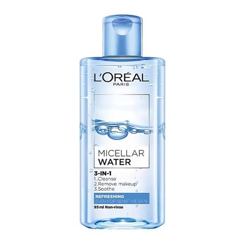 Nước Tẩy Trang Loreal Micellar Water Refreshing 3in1 Tươi Mát Cho Da Dầu Hỗn Hợp 95ml