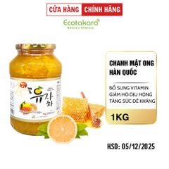 Mật ong Hàn Quốc ngâm chanh đào gừng nhân sâm giúp tăng cường đề kháng giảm đau rát họng