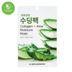 Mặt nạ Collagen & Lô hội W.Skin Hàn Quốc dưỡng ẩm, tăng đàn hồi, làm trắng cho da căng mịn bừng sức sống {Có tem phụ nhập khẩu chính ngạch}