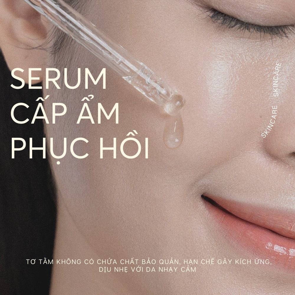 Serum Cỏ Mềm Cấp ẩm phục hồi Tơ Tằm