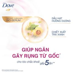 Dầu gội DOVE Ngăn Gãy Rụng Tóc 640g giúp ngăn ngừa tóc gãy rụng từ gốc, nuôi dưỡng tóc chắc khỏe gấp 5 lần