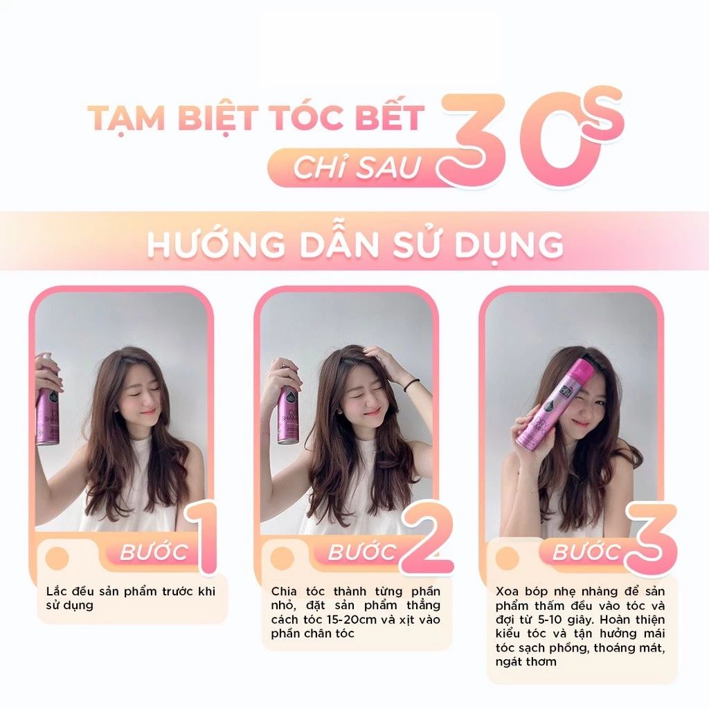 Dầu gội khô Girlz Only Dry Shampoo Party Nights size du lịch 100ml/chai cho tóc sạch thơm bồng bềnh