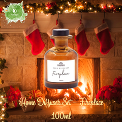 Tinh dầu tán hương Home Diffuser Set – Fireplace 100ml hương thơm ấm áp phảng phất chút ngọt ngào ngày Giáng Sinh hạnh phúc