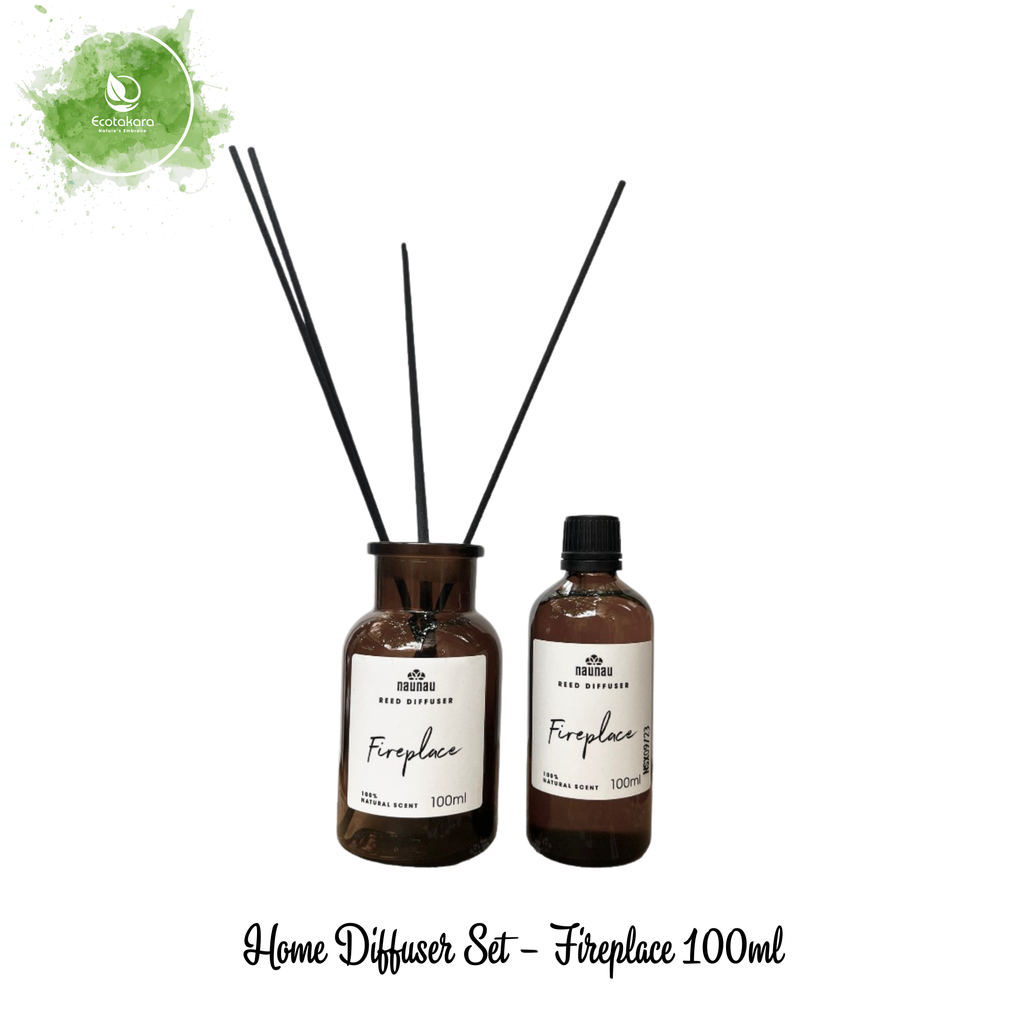 Tinh dầu tán hương Home Diffuser Set – Fireplace 100ml hương thơm ấm áp phảng phất chút ngọt ngào ngày Giáng Sinh hạnh phúc