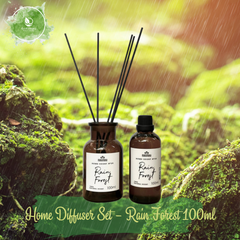 Home Diffuser Set - Rain Forest 100ml mang đến cảm giác tươi mát, trong lành khu rừng nhiệt đới