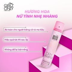 Dầu gội khô Girlz Only Dry Shampoo Party Nights size du lịch 100ml/chai cho tóc sạch thơm bồng bềnh