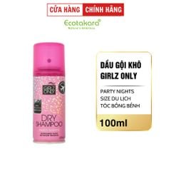 Dầu Gội Khô Girlz Only Dry Shampoo giúp tóc bồng bềnh, sạch thơm dễ chịu