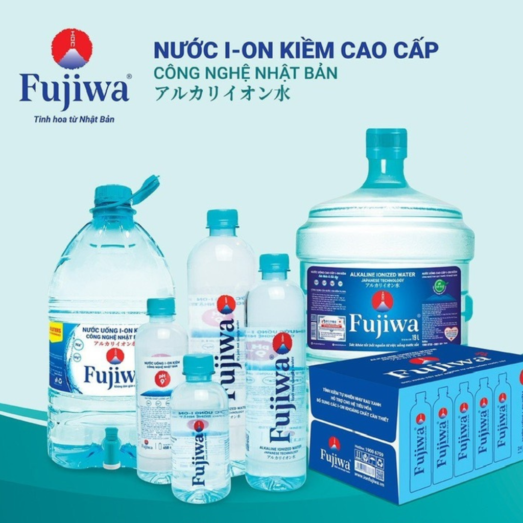 Nước uống i-on kiềm Fujiwa công nghệ Nhật Bản giúp bù nước nhanh và tốt cho sức khỏe hệ tiêu hóa