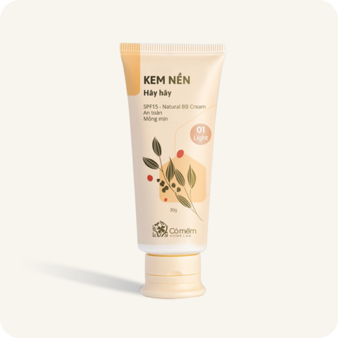 Kem nền Hây Hây Cỏ Mềm 01 Sáng da