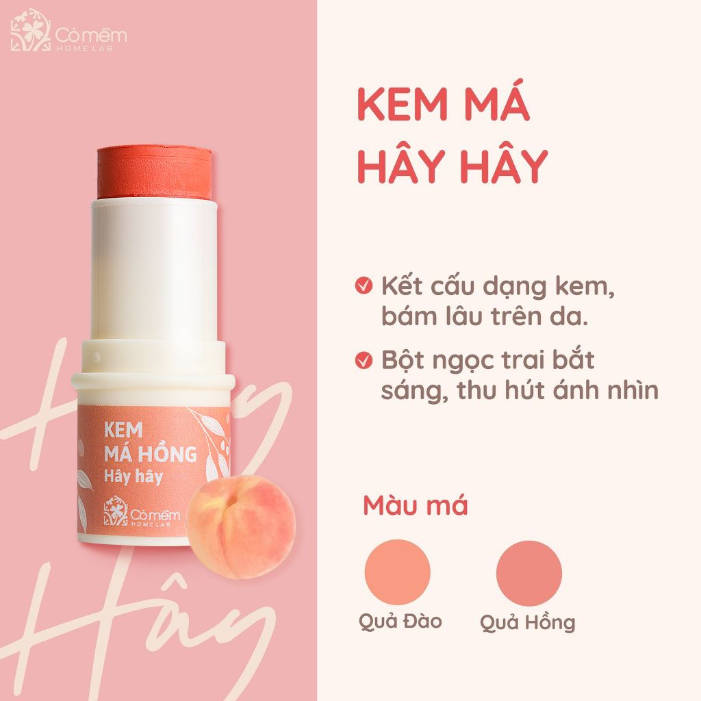 [HSD 23/4/2025] Kem Má Hồng Hây Hây Cỏ Mềm